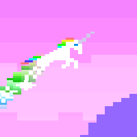 Retro Unicorn Attack